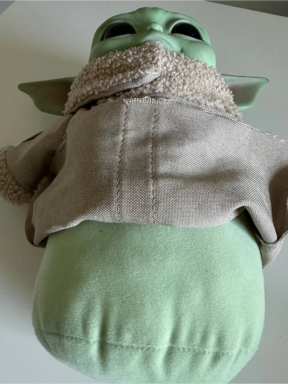 Mattel Star Wars Mandalorian Grogu Baby Yoda 11” Plush Soft Body Rubber Head👽🛸💚